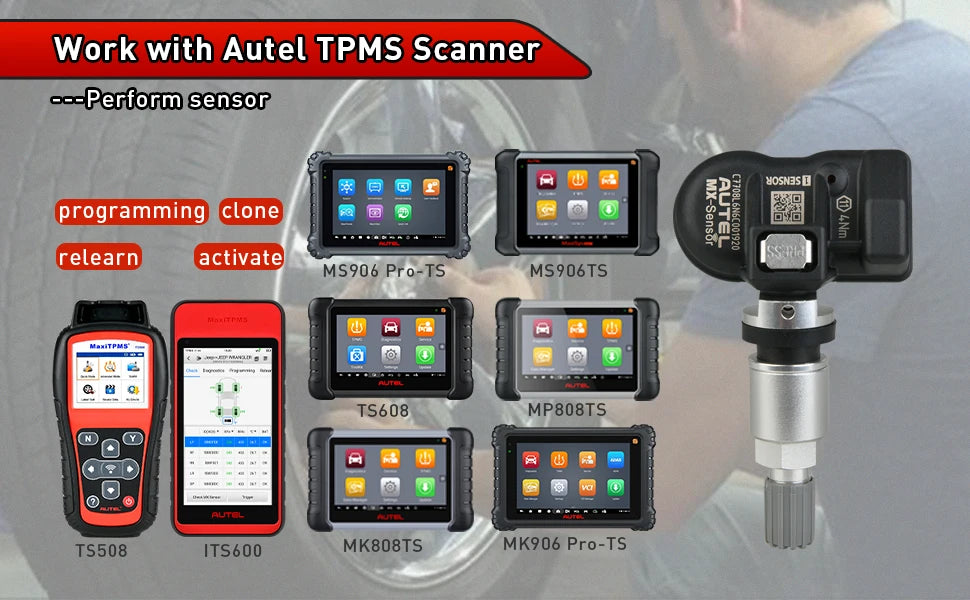 Autel MX Sensor 433MHZ+315 MHZ 2in1Mx-Sensor TPMS Tire Repair Tool Automotive Accessory For MaxiTPMS TS501 TS508 Pad Programmer