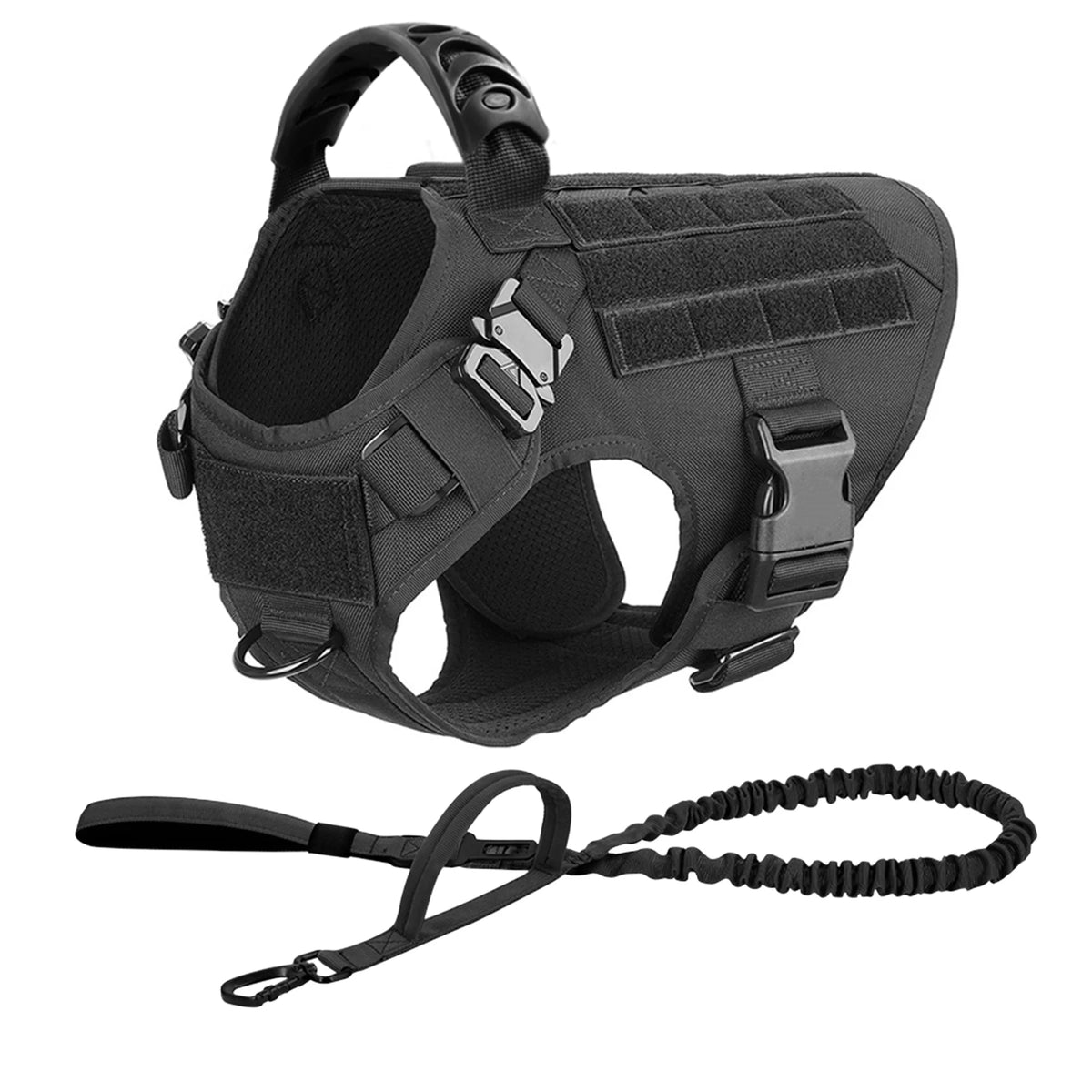 Dog Harness and Leash Set with Collar, Training and Walking Vest for Medium and Large Dogs
