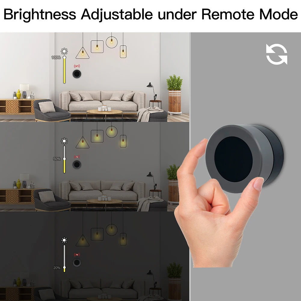 MOES Zigbee Smart Knob Switch, Wireless Scene Controller for Home Automation