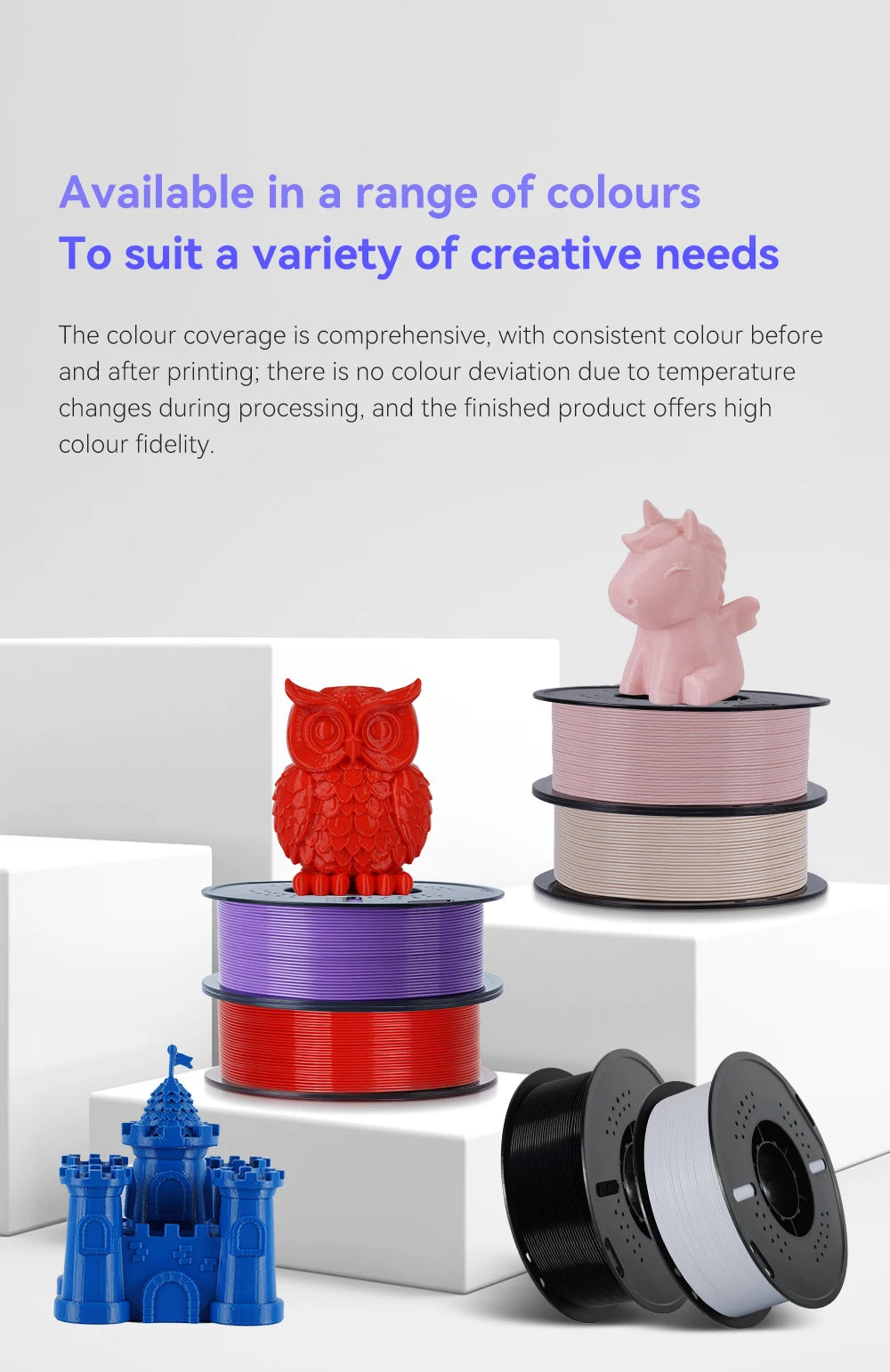 KINGROON PLA & PETG Filament Bundle, 10kg