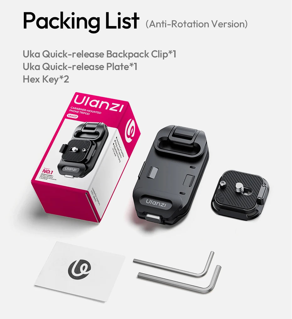 Ulanzi UKA07 Backpack Strap Quick-Release Camera Clip