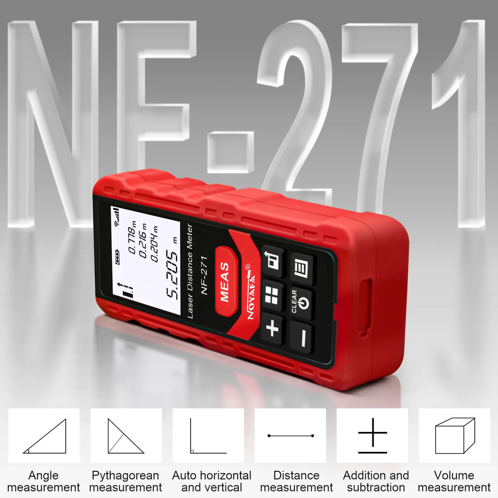 NF-271 Laser Rangefinder 40M 80M Laser Distance Meter Laser Tape Measure Accurate Distance Meter Measuring Device Tools