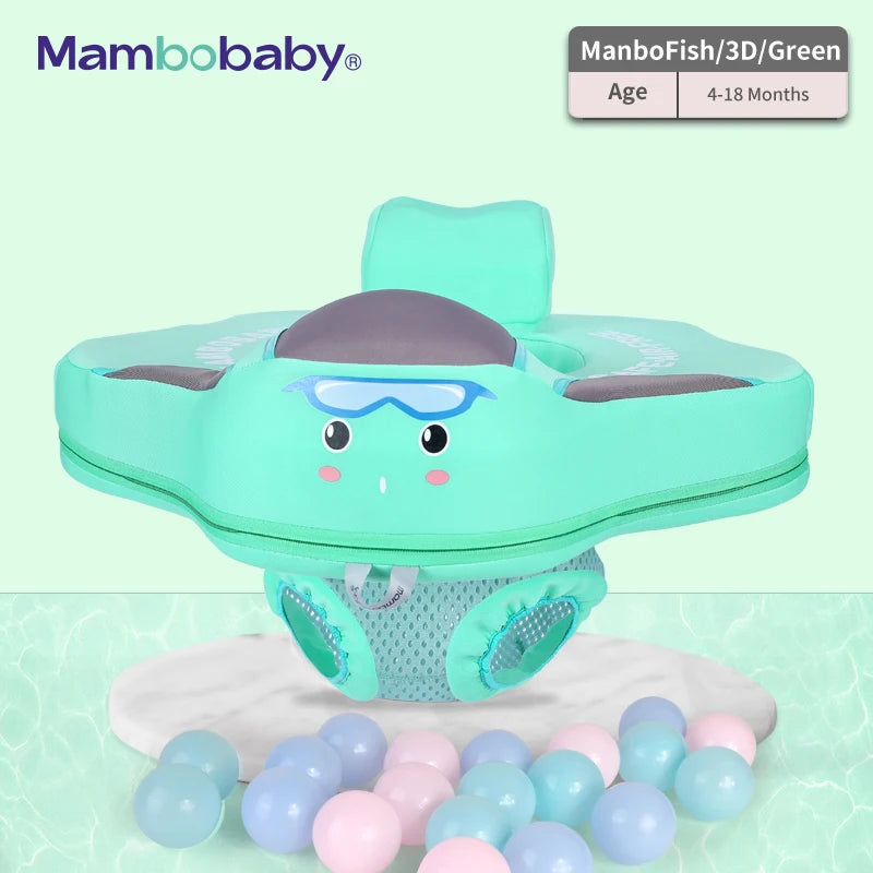Baby Float with Seat Large Swimming Ring for Infant No Inflation Pool Accessories 6-18-24 Months Pool Game Toys