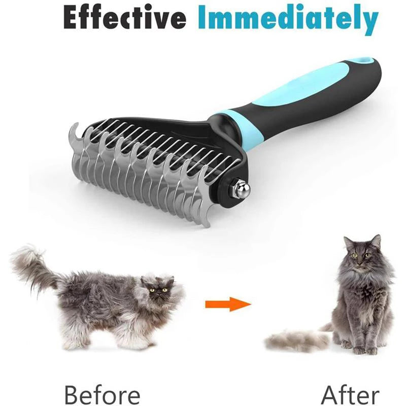 Professional Dog Grooming Brush, Pet Hair Remover Comb for Cats and Dogs