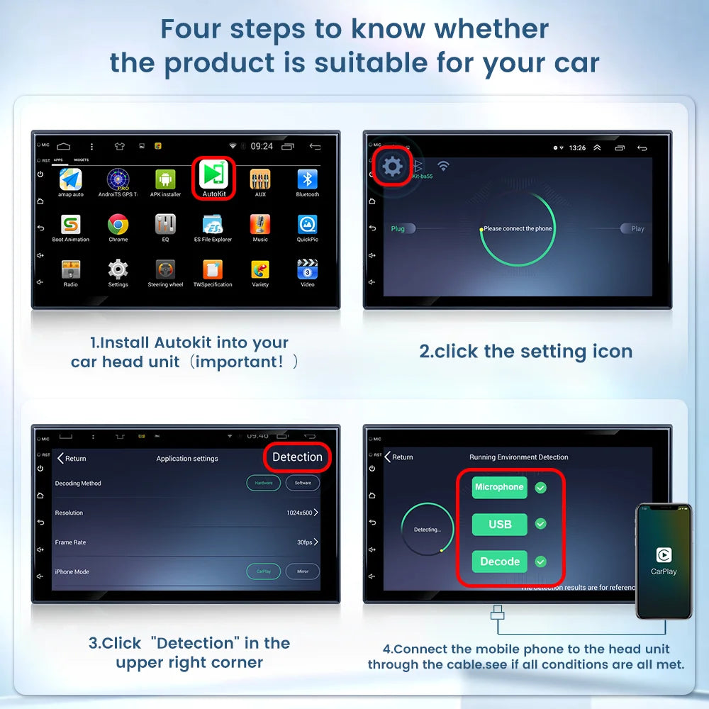 Carlinkit CCPA Wireless Android Auto Wireless CarPlay Adapter Screen Mirroring for Modify Android System Car Screen Radio Stereo