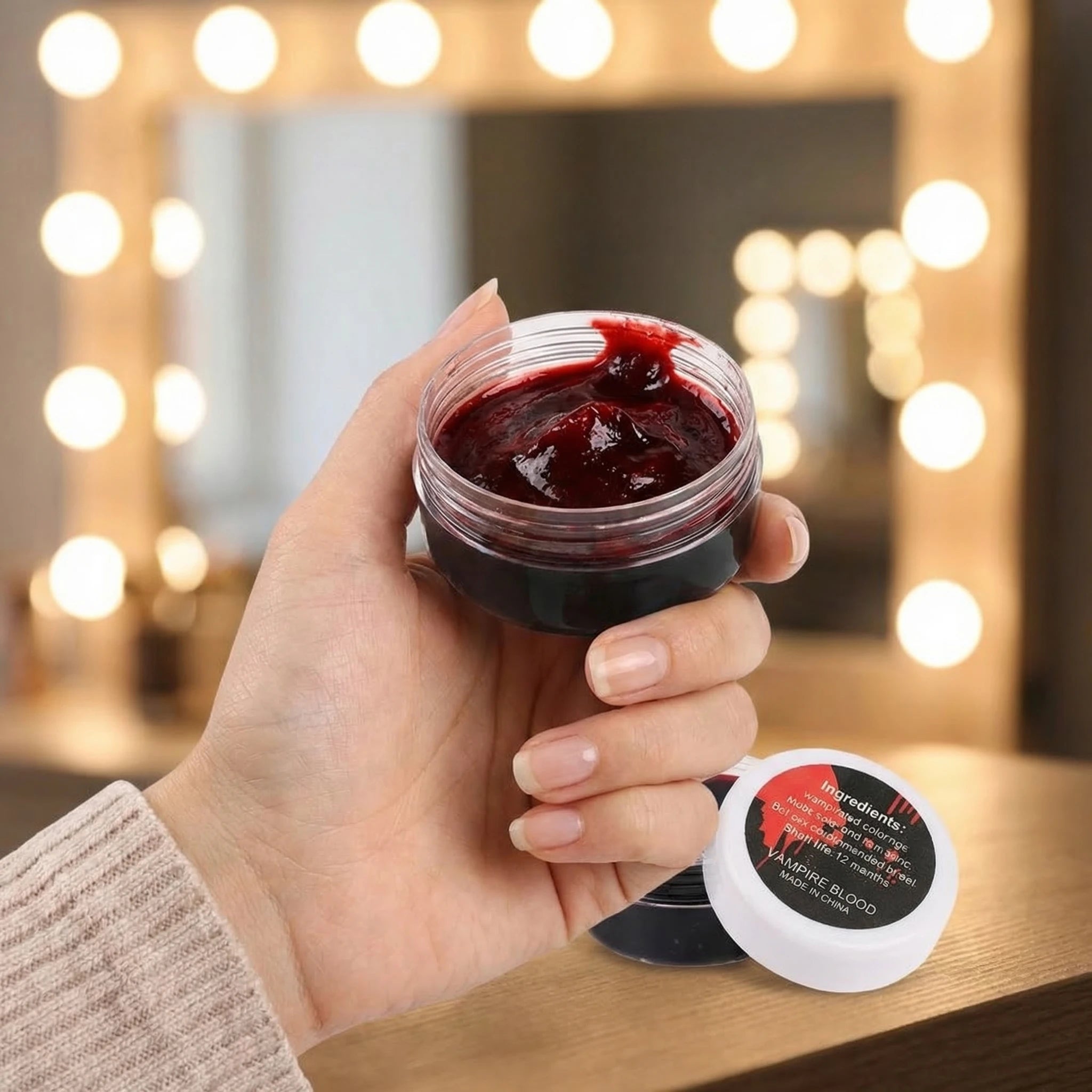 New Makeup Vampires Scars Fake Blood Gel Easy to Clean Skin-friendly Blood Gel 30g Body Painting Gel For Cosplay
