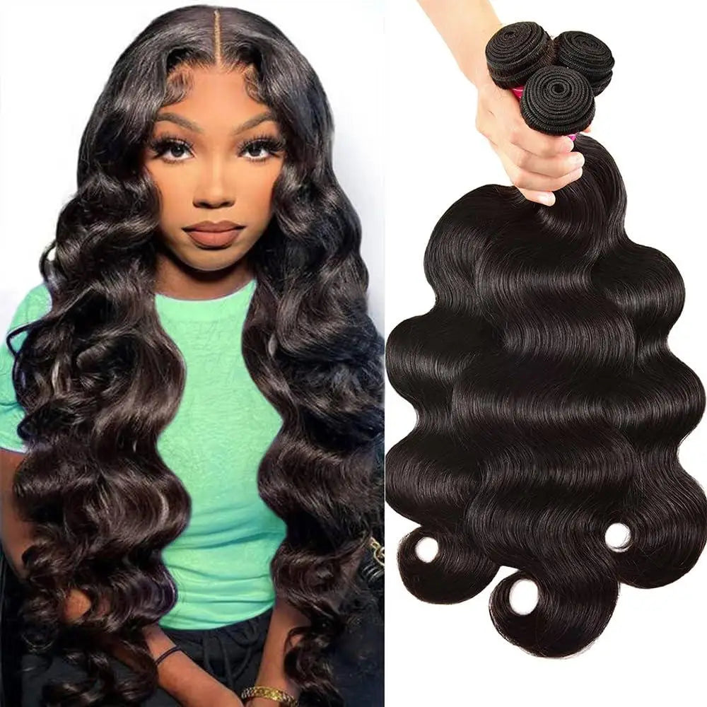 Body Wave Human Hair Bundles, 14–30"