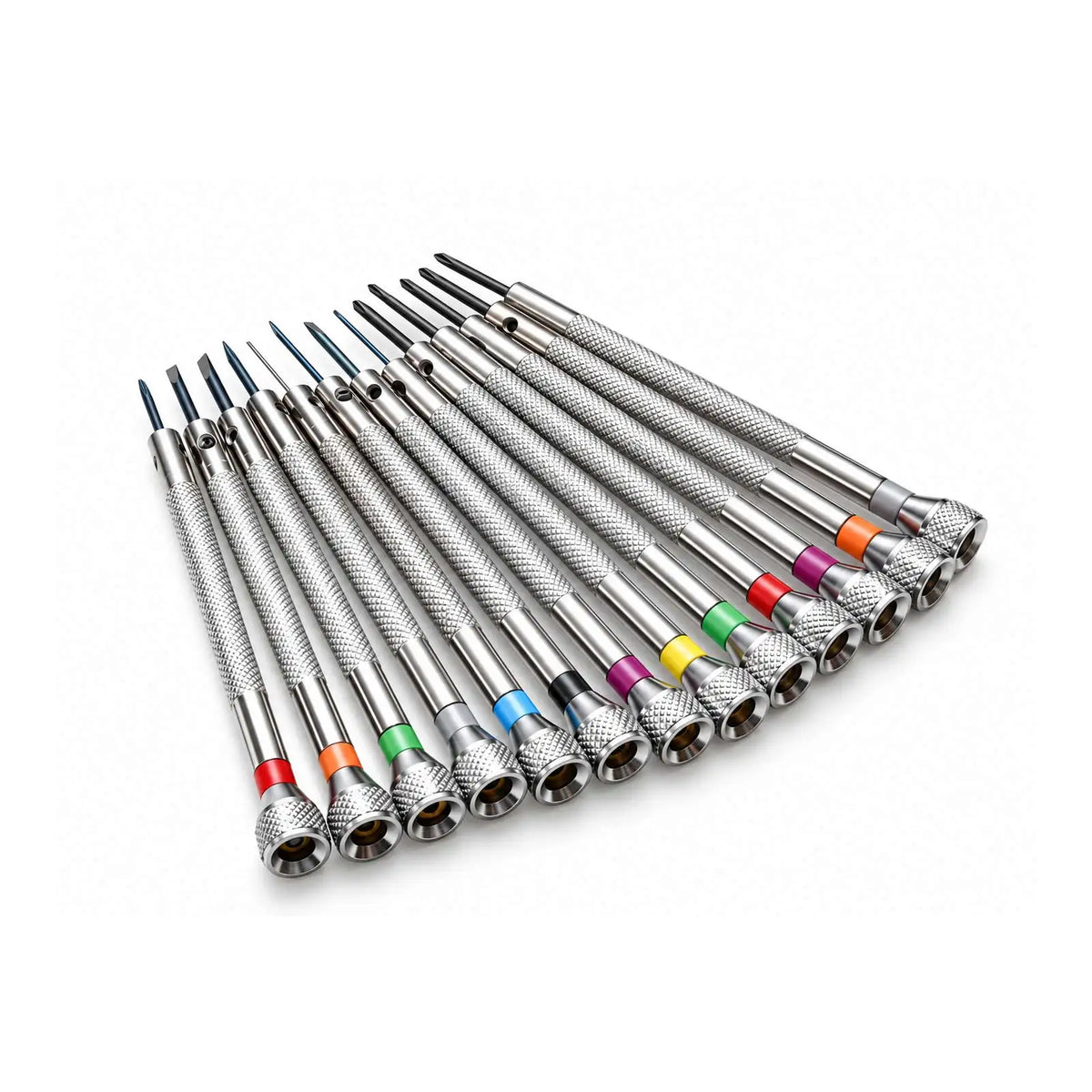13PCS/Set 0.6-2.0mm Slotted Cross Screwdriver Set Professional Watchmakers Watch Repair Screwdrivers Tool Kit