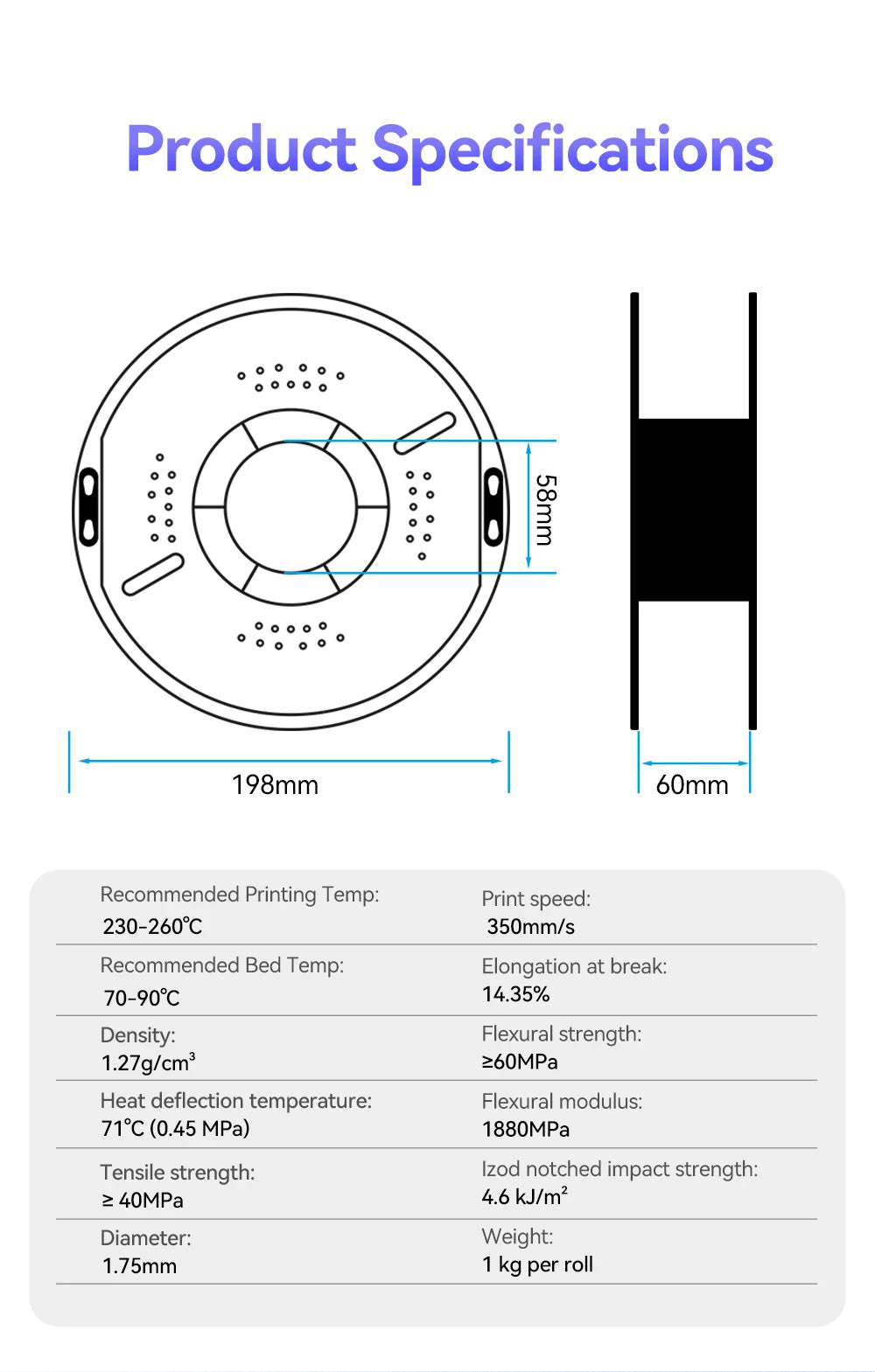 KINGROON PLA & PETG Filament Bundle, 10kg
