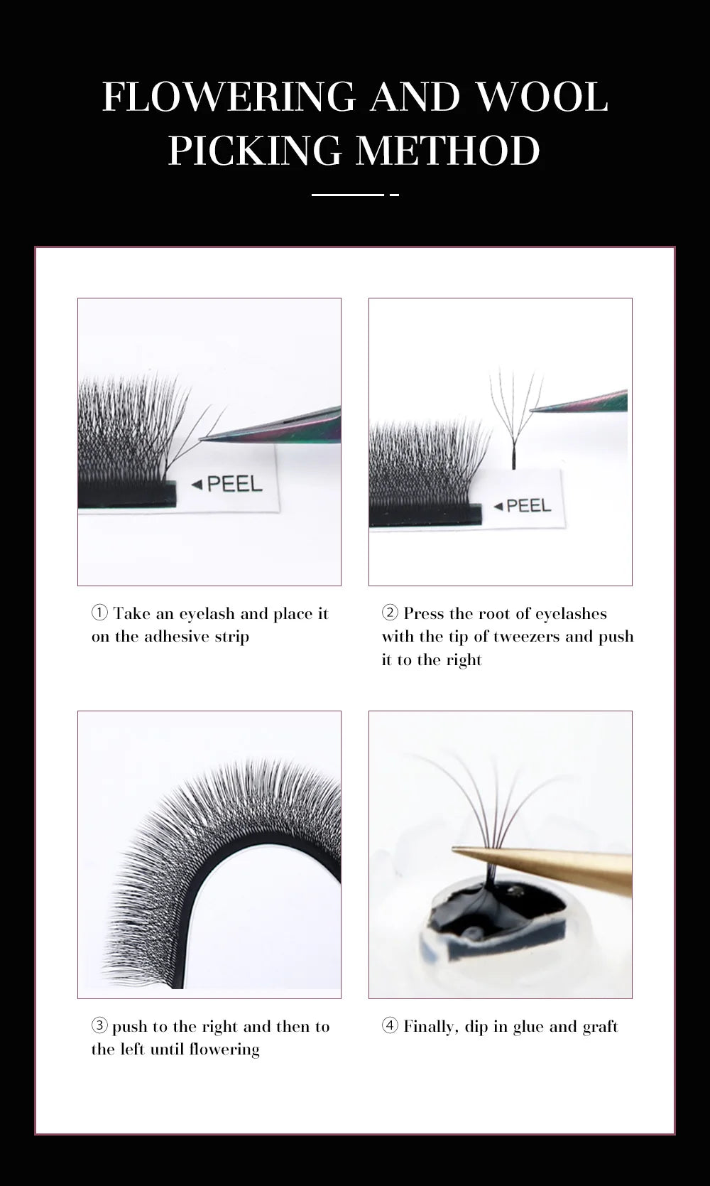DeceMars 5D W-Shape Eyelash Extensions Tray