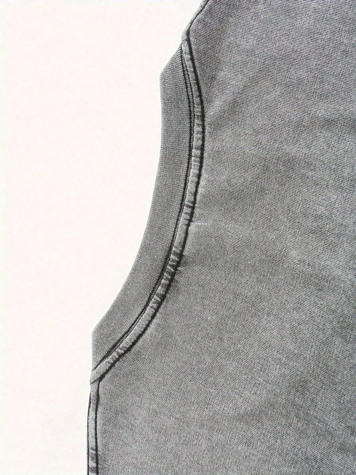 Washed Cotton Oversized Crew Neck T-Shirt