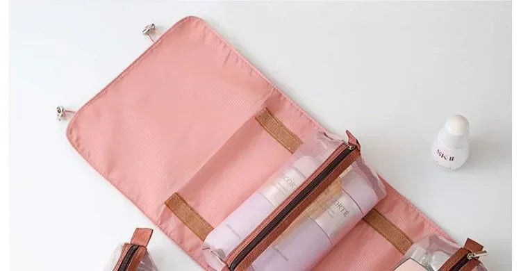 Large Makeup Organizer Bag, Travel Cosmetic and Toiletry Case for Women