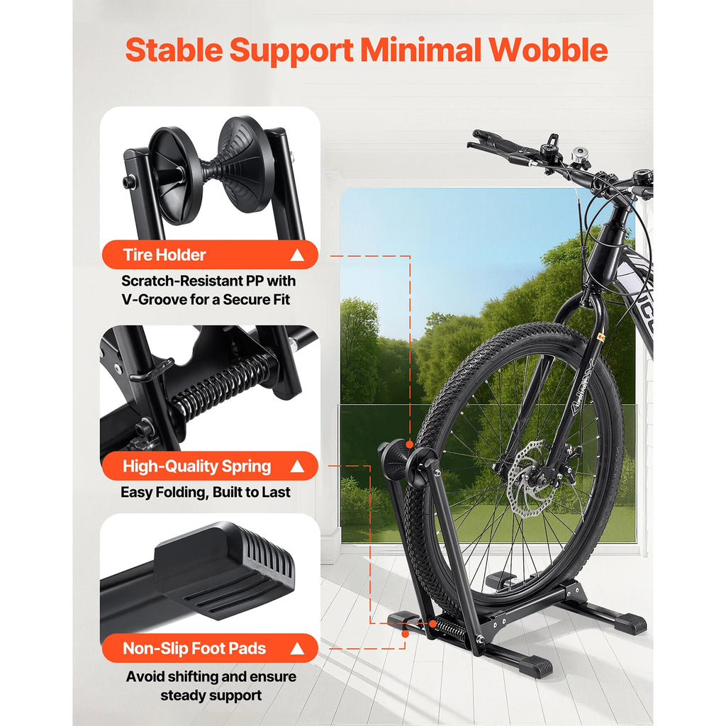 SucceBuy Bike Racks 1/2 Pcs Fits 20-29 In Mountain&Road Bikes Alloy Steel Rust-Resistant Bicycle Stand for Entryway Garage