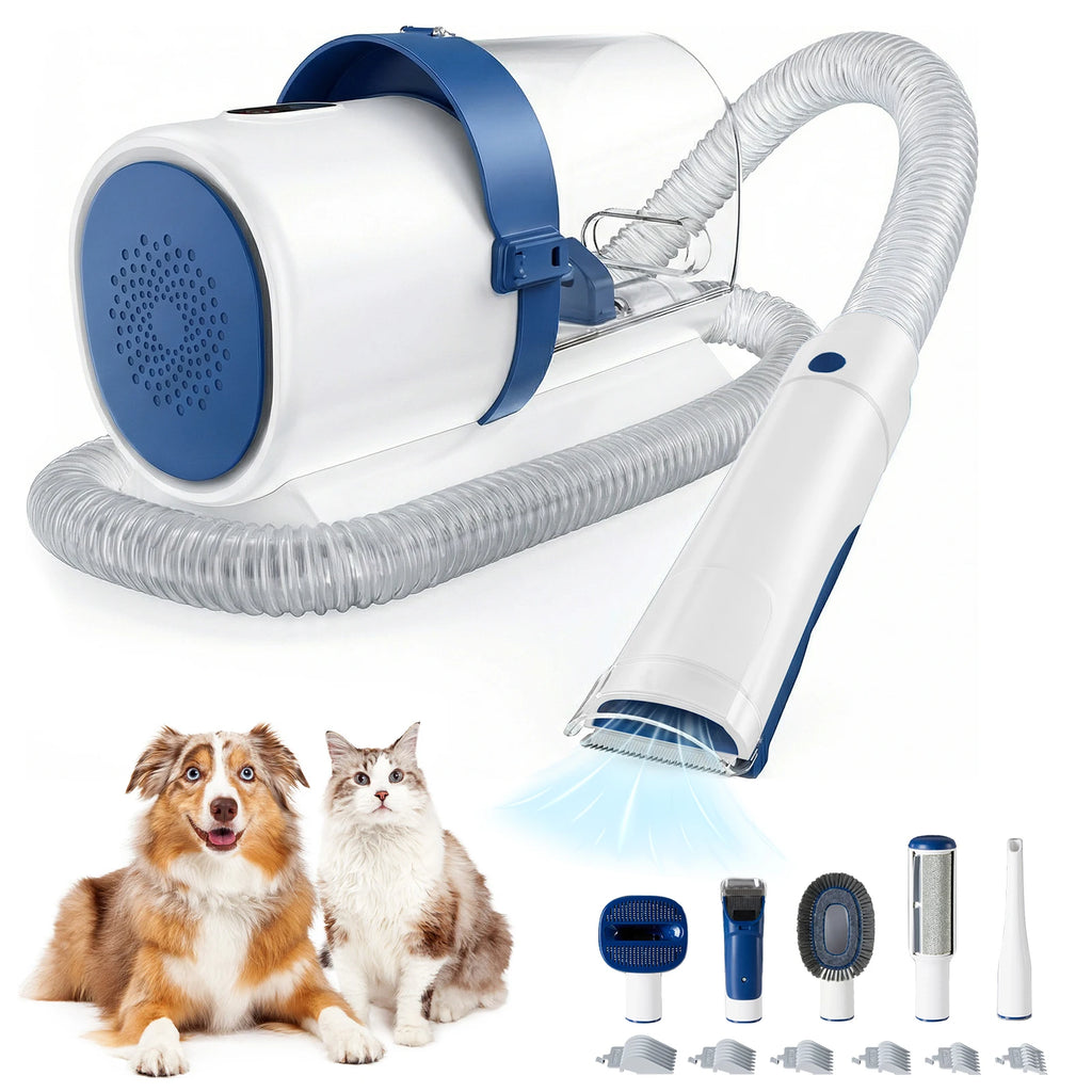 JHK 2.5L Pet Grooming Vacuum Kit with 5 Tools and Low-Noise Dog Clipper