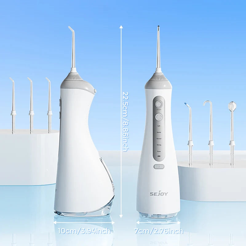 Sejoy Water Flosser Teeth Picks 6 Jets 6 Modes Portable Cordless Water Floss for Teeth Cleaner Oral Picks
