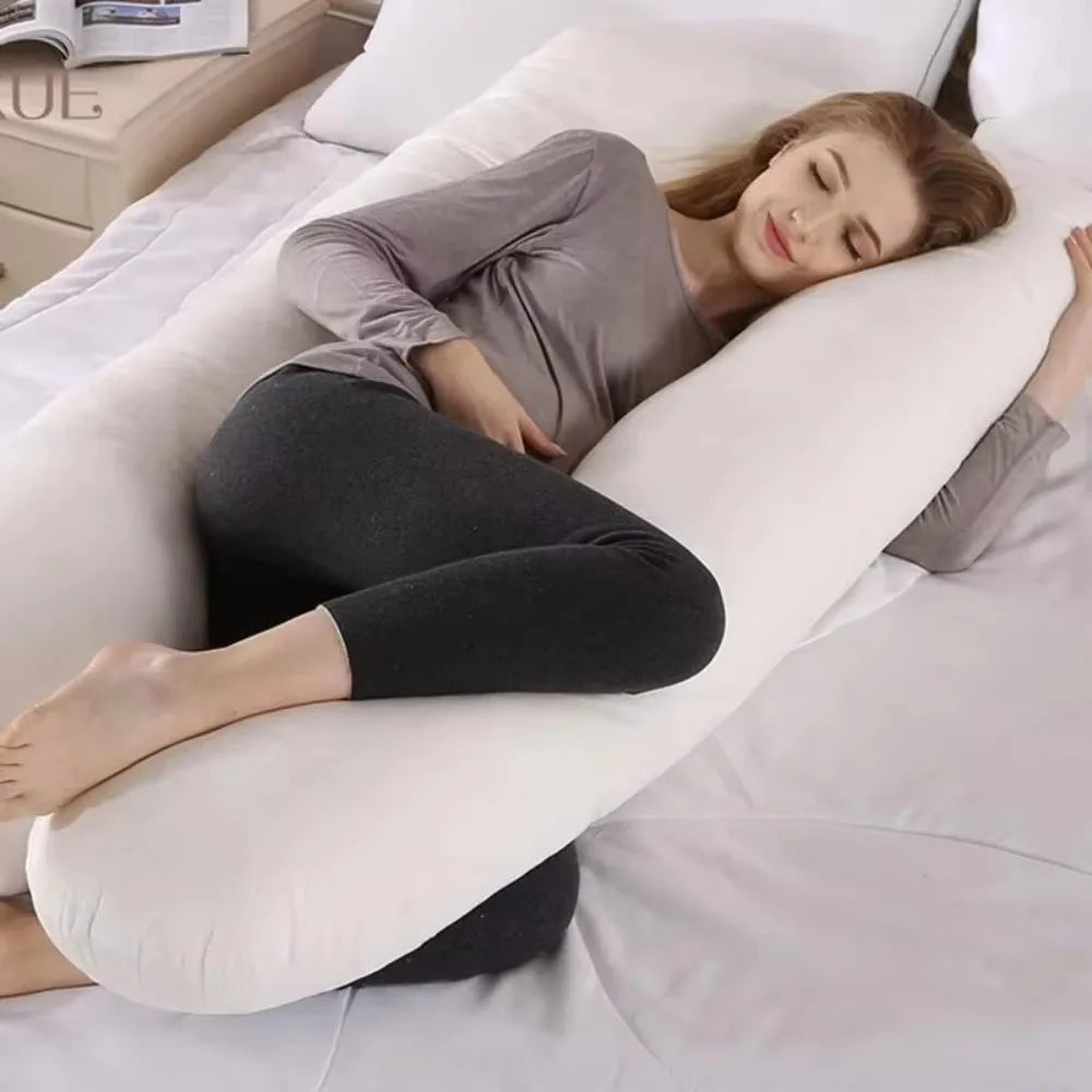Pregnancy Pillow 130×70cm, Maternity Waist Support Pillow for Pregnant Women, Breastfeeding Nursing Cushion