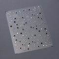 5D Luxury Star Nail Stickers for Nail Art Stars Black Silver Nail Decals Gilding Hollow Out Five-Pointed Nail Art Design Slider