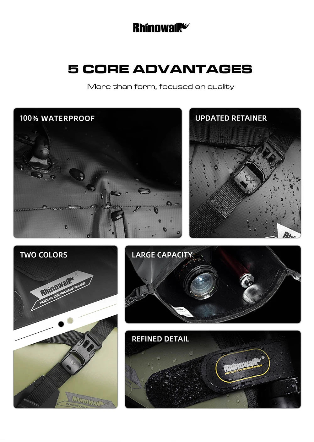 Bicycle Bag 5L-13L Full Waterproof Road Mountain Bike Cycling Rear Rack Bag Luggage Pannier Bike Saddle Accessories