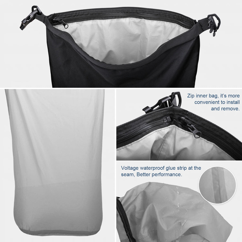 Rhinowalk Motorcycle Rear Seat Bag 10L 20L 30L Waterproof Luggage Pack Motocross Multi-Function Bumper Modification Bale