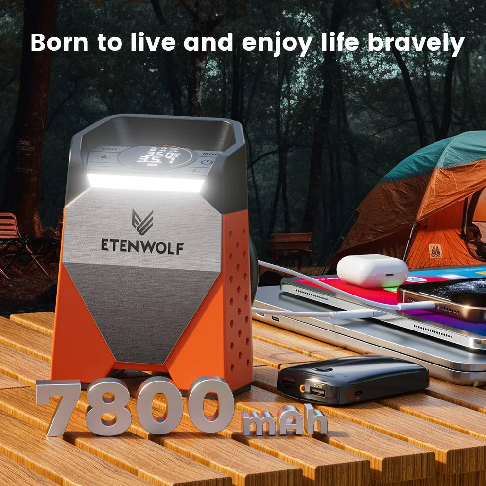 S3C 7800mAh Portable Air Compressor Suitable for Cars, Motorcycles, Cycling Balls 100% Duty Cycle Car Tire Inflator