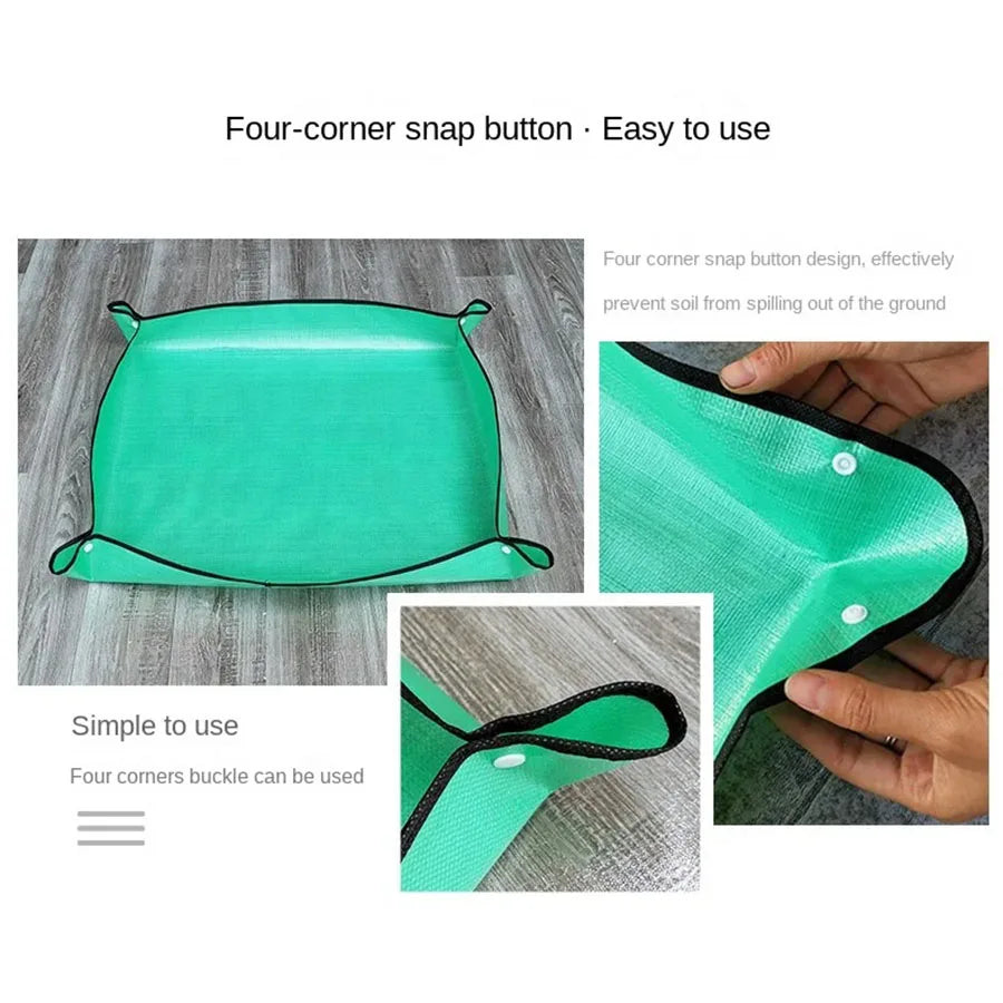 1pcs Garden Plant Repotting Mat, Waterproof Transplanting Mat, Indoor Succulent Potting Mat, Portable Gardening Mat