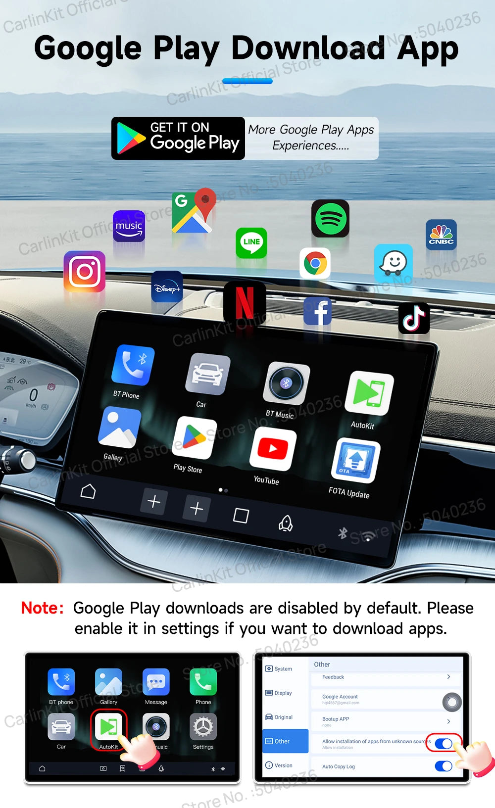 2026 CarlinKit Android TV Box LITE CarPlay Android Auto Wireless USB Adatper Support Netfilx Youtube Spotify For Car Multimedia