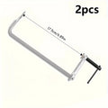 Allsome 2pcs Light-Duty Drop Forged Steel Bar Clamps F Clamps 160x60mm/300x60mm for Welding Woodworking Metalworking DIY Crafts