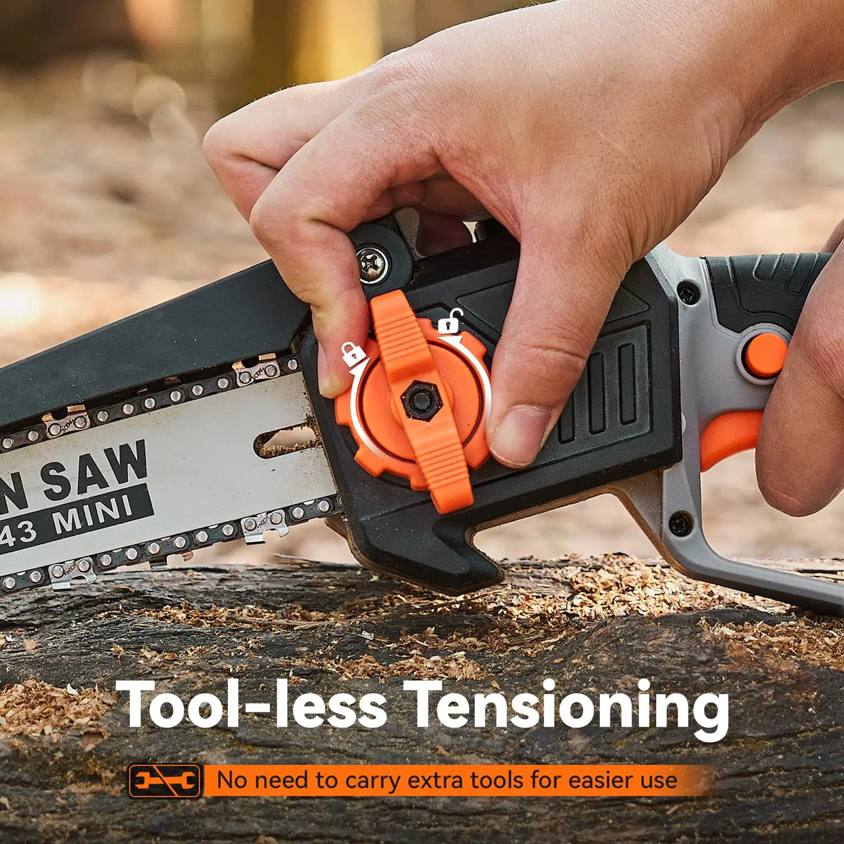 8" Extendable Pruning Saw Garden Tree Pruner Chainsaw Adjustable 15Ft 180° Rotatable Pole Saw With 2 4000mAh Batteries
