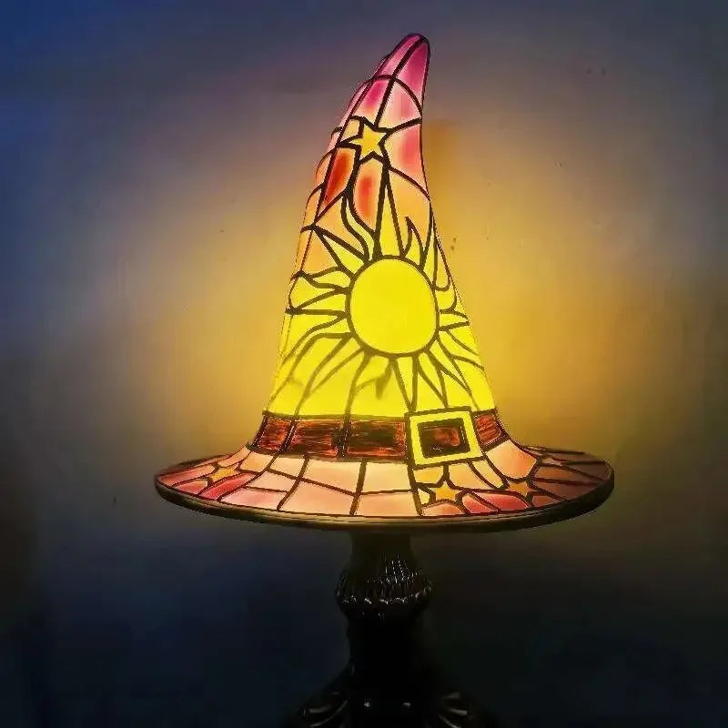 Halloween Witch Hat LED Table Lamp, USB Night Light