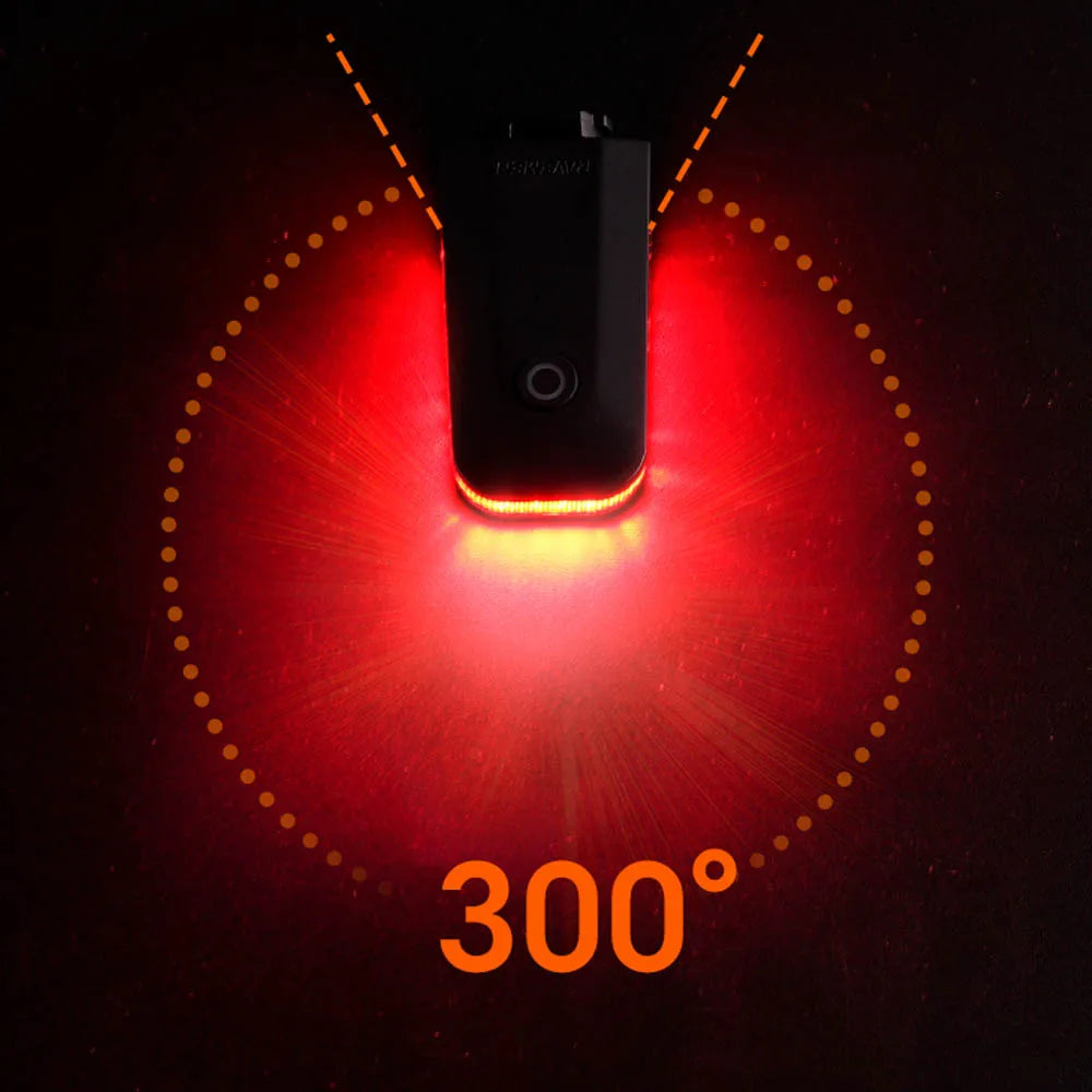 CL01 Pro Bike Rear Light Bicycle LED Taillight USB-C Rechargeable Auto On-off Brake Sensor Side Visibility Lightweight Compact ABM25 Update Mount