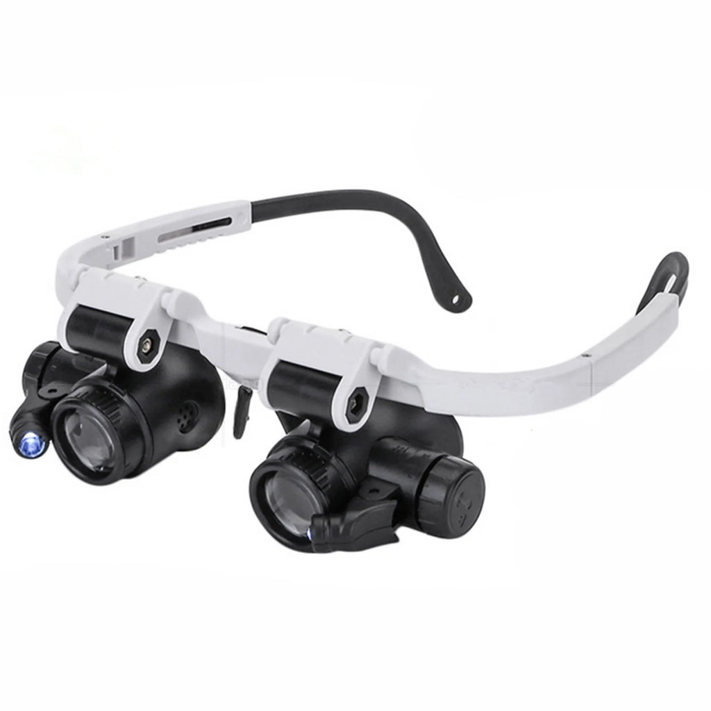 LED Head Magnifier Glasses, 8X–23X