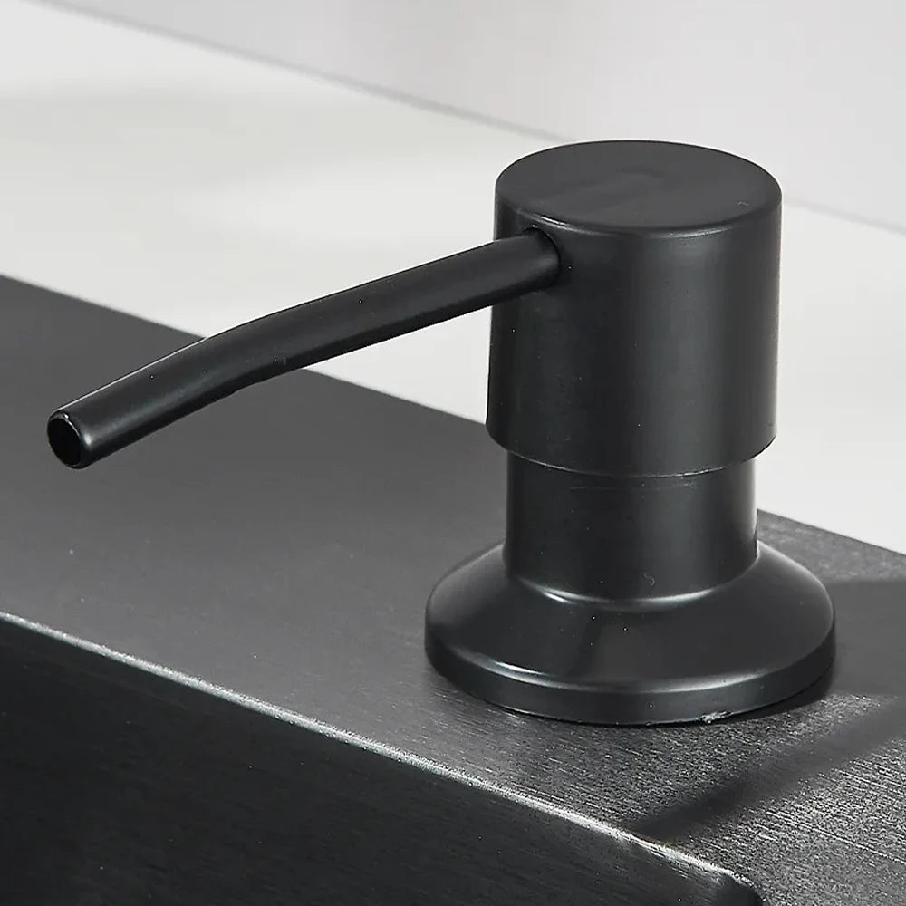 Stainless Steel Kitchen Sink Large Integrated Faucet Sink Dish Basin With Drain Basket Soap Dispenser/Pure Water/Cup Washer