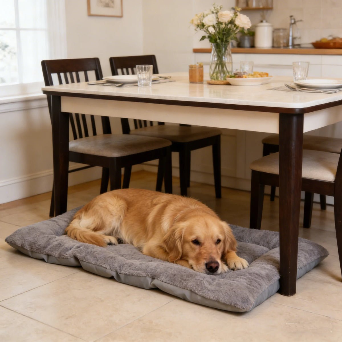Plush Dog Bed Sofa, Thickened Soft Polyester Pet Mat for Small, Medium and Large Dogs and Crates
