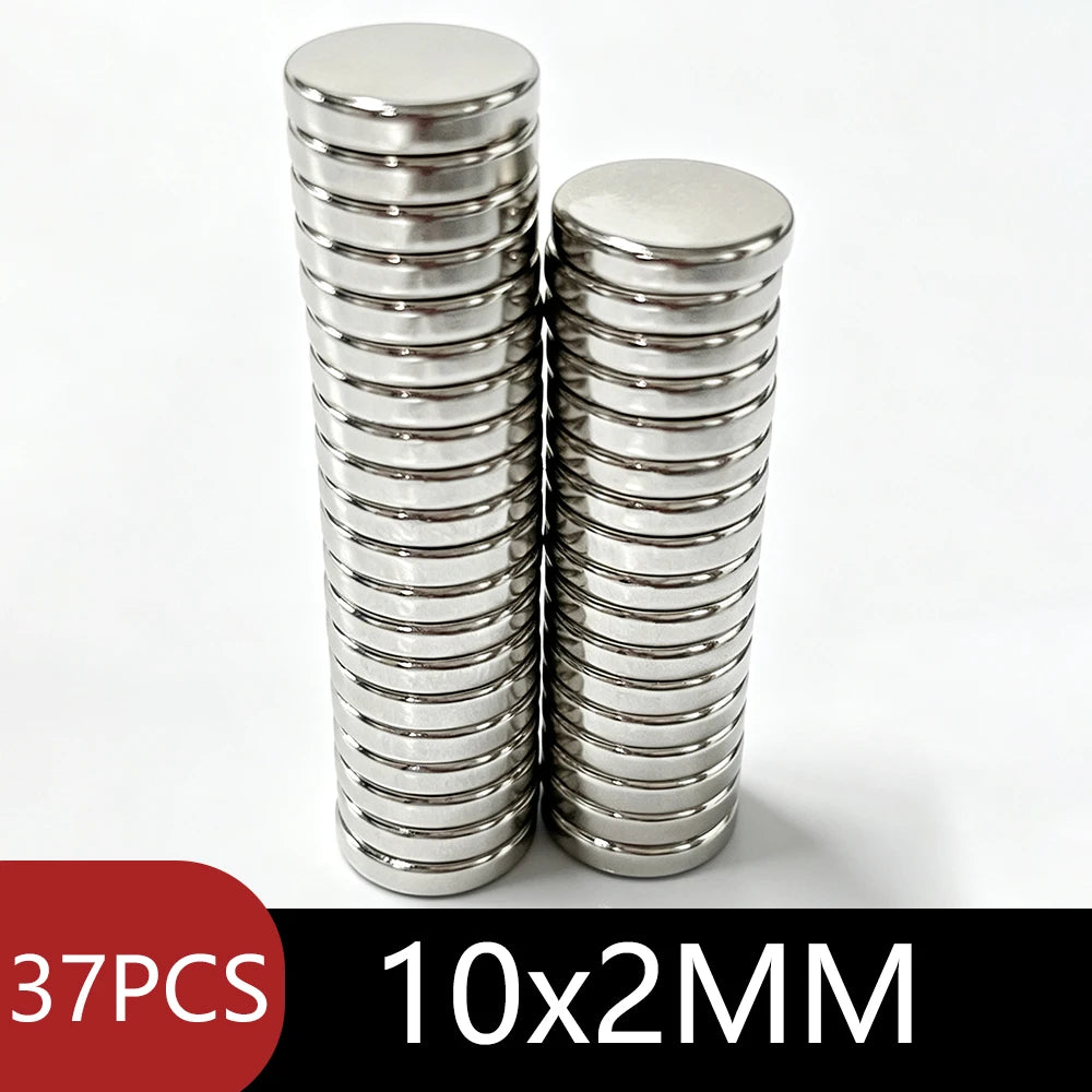 Round Disc Strong Magnets Silver Plated Magnets Tiny Circular Flat Magnets Assorted Sizes for DIY Crafts Model Making Fridge Office Scientific Experiment Household Handicraft Multi‑Scene Application