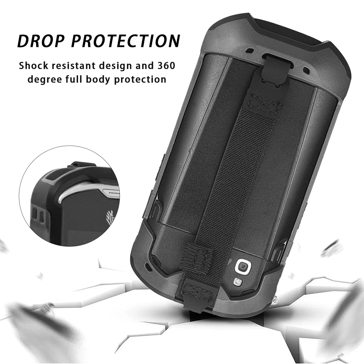 Multicolor Protective Cover Case with Handstrap Bumper Rugged Boot For Zebra TC51 TC52 TC56 TC57 SG-TC5X-EXO1-01
