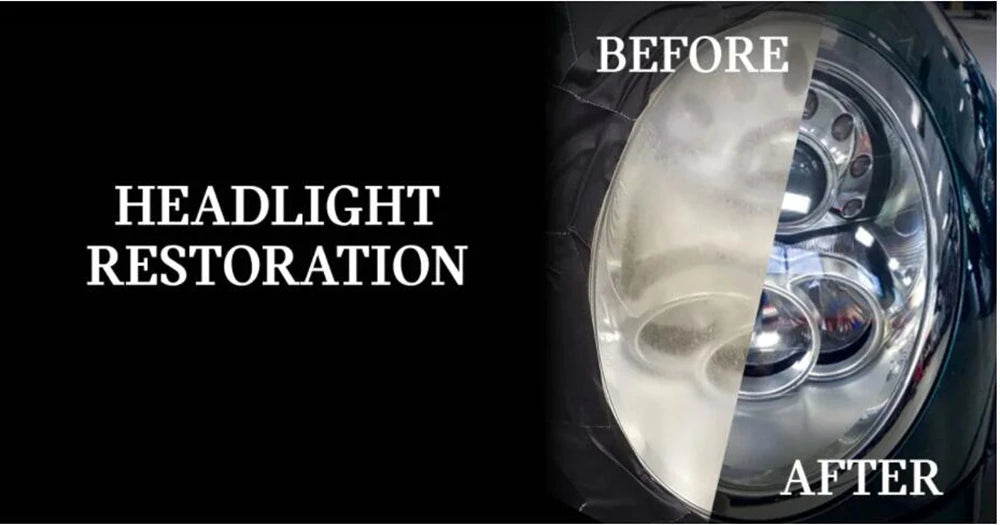 Car Headlight Restoration Polish Kit, 300ml