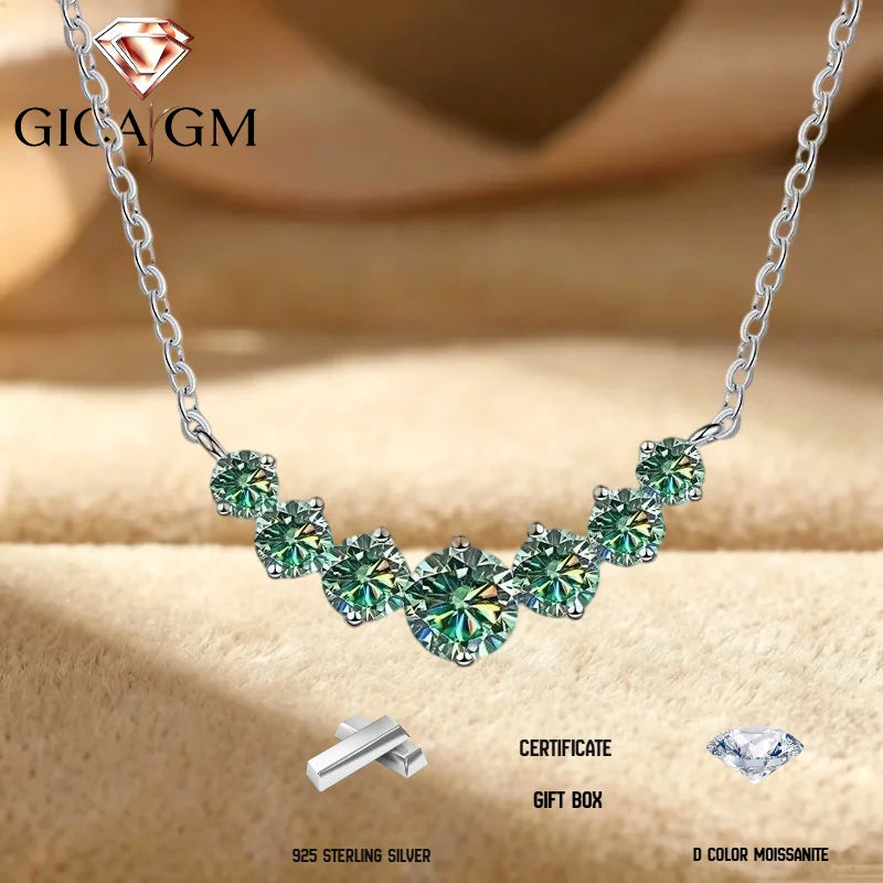 2.8ct Moissanite Necklace, 925 Sterling Silver
