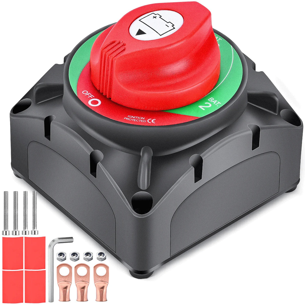 Heavy-Duty Battery Disconnect Switch, 12–48V