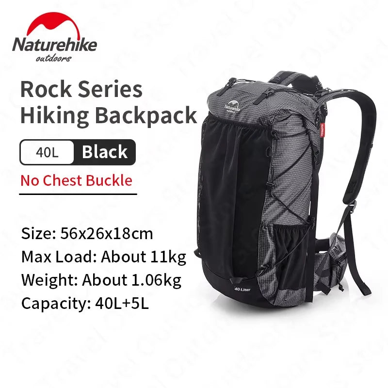 Outdoor Mountaining Backpack Waterproof High Capacity Sports Climbing Ultralight Hiking Travel Bag With Rain Cover