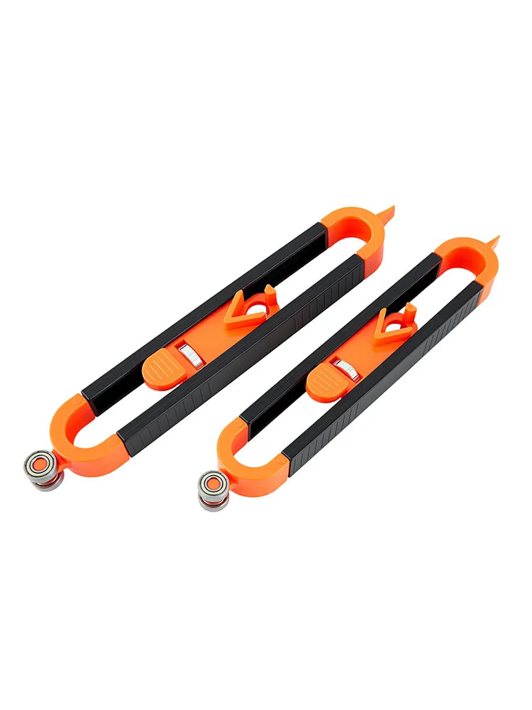 Adjustable Locking Profile Scribing Ruler Precision Contour Gauge Irregular Shape Copier Measuring Tool for Woodworking Flooring Cabinetry Tile Pipe