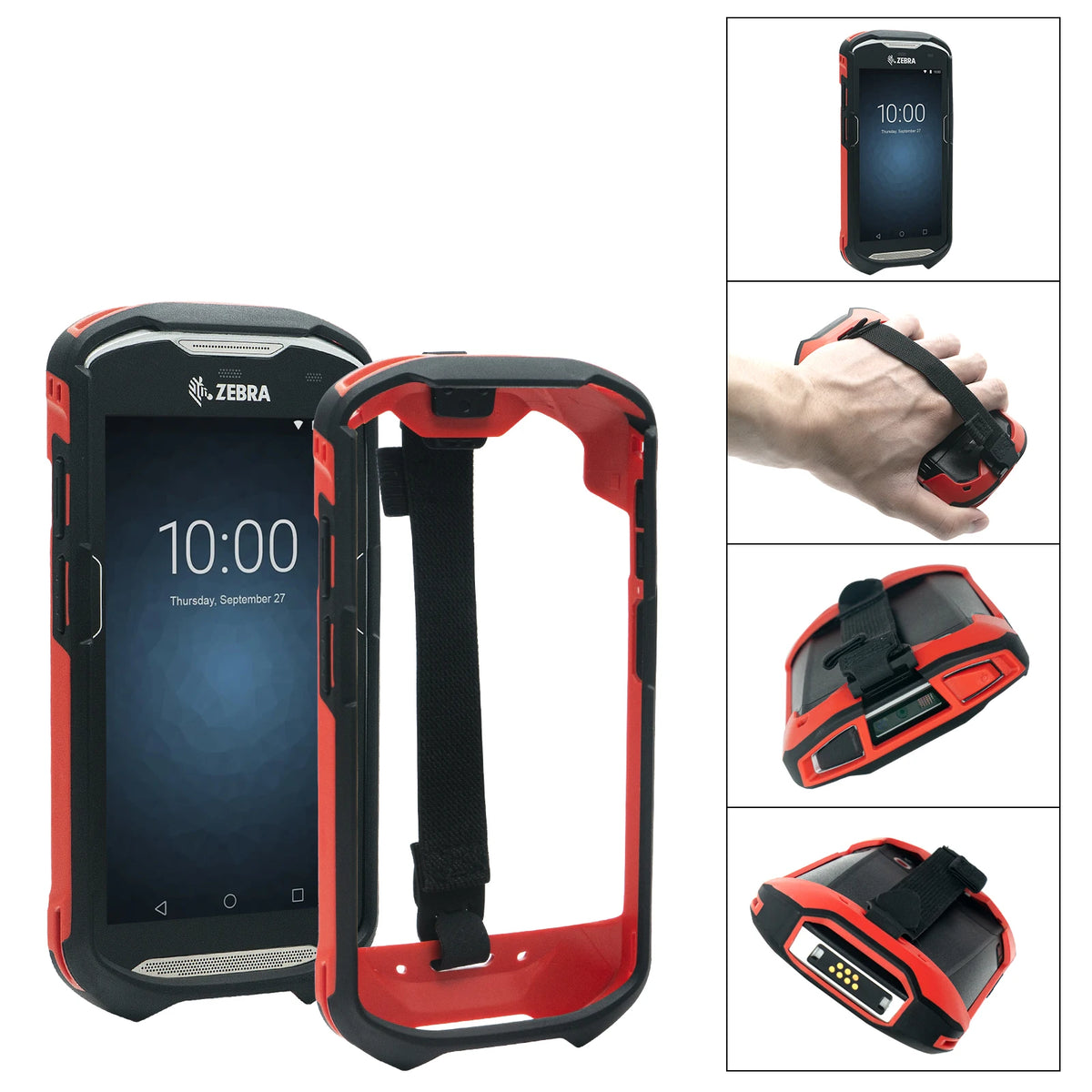Multicolor Protective Cover Case with Handstrap Bumper Rugged Boot For Zebra TC51 TC52 TC56 TC57 SG-TC5X-EXO1-01