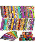 100 PCS Halloween Slap Bracelets for Kids, Halloween Bracelets Bulk for Girls Boys Gifts, Friendship Bracelets Snap Bracelets for Halloween Party Favors Goodie Bag Fillers