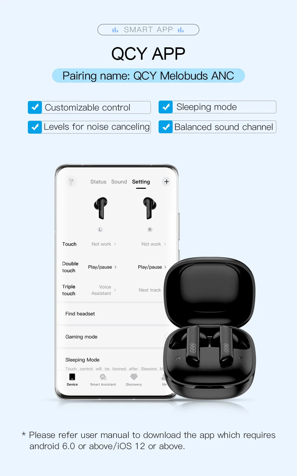 QCY HT05 MeloBuds ANC Wireless Earbuds