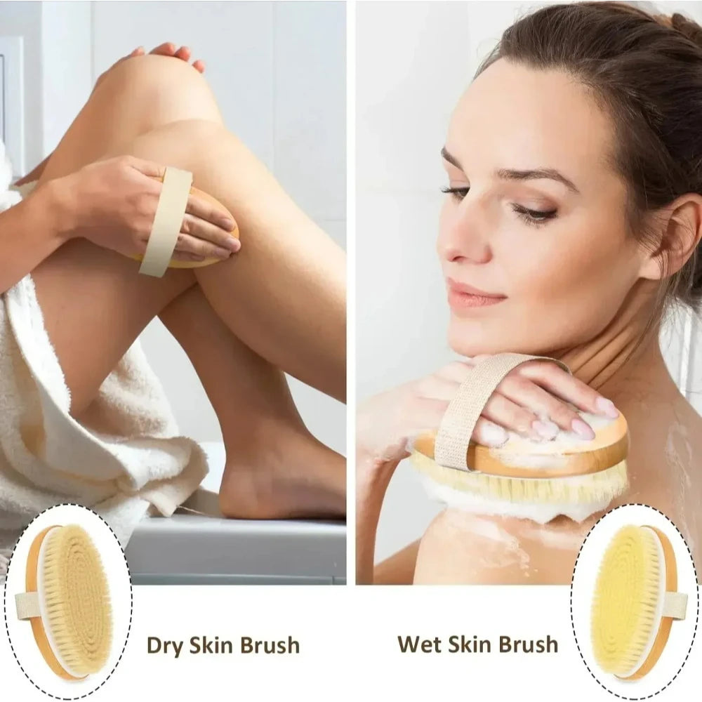 Natural Bristle Dry Body Brush