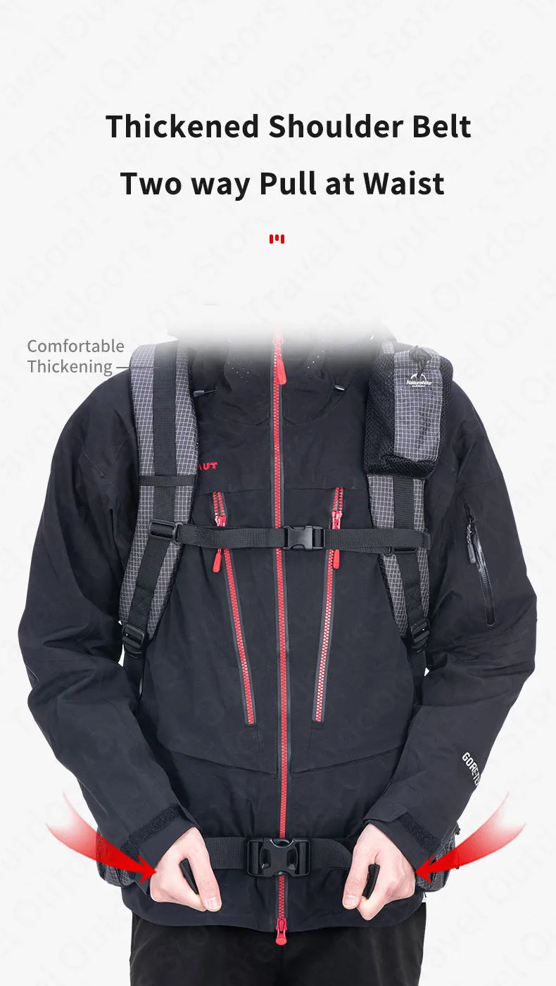 Outdoor Mountaining Backpack Waterproof High Capacity Sports Climbing Ultralight Hiking Travel Bag With Rain Cover