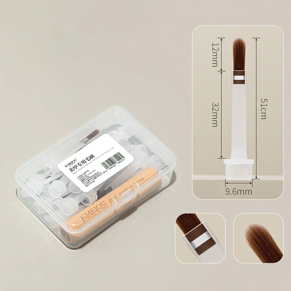 Disposable Gel Polish Brushes, 20 Pack