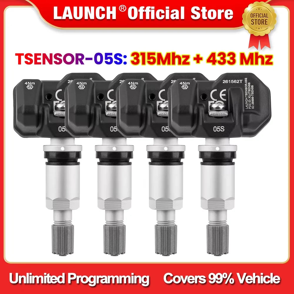 LAUNCH X431 Sensor 2 in 1 RF-Sensor 315MHz/433MHz TPMS Tire Repair Tools Scanner TSGUN Tire Pressure Sensors Tester Programming