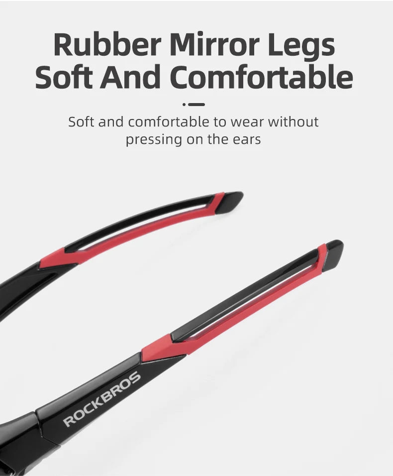 ROCKBROS Cycling Photochromic Glasses UV400 Protection Sunglasses Lightweight Bicycle Glasses Men Women Outdoor Sports Glasses