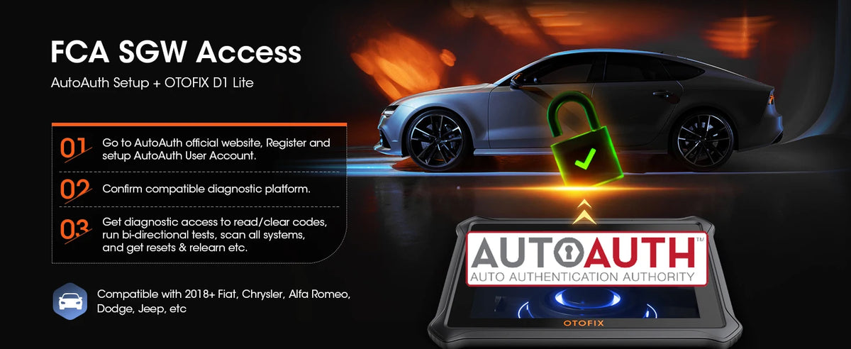 OTOFIX D1 Lite Bluetooth Bi-Directional OBD2 Scanner