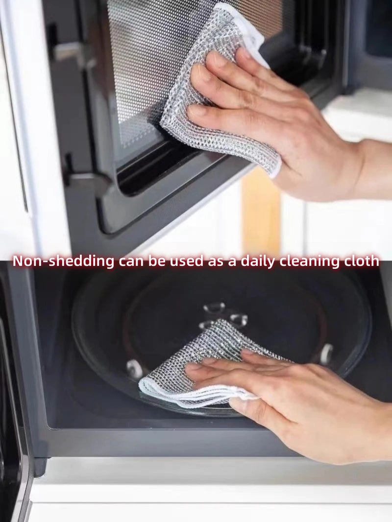 Double-Sided Steel Wire Dish Cleaning Cloths